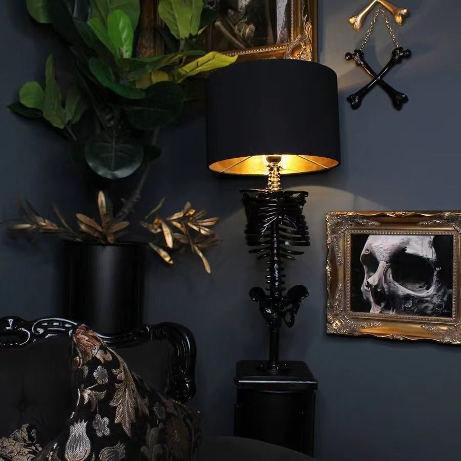 The Skeleton Table Lamp Gothic Home | Decor Gifts and More