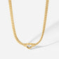 Stainless Steel Cuban Chain Heart Necklace 14K | Decor Gifts and More