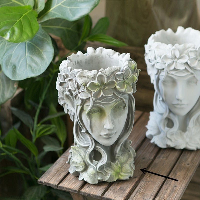 Goddess Figurine Art Resin Plant Flower Pot | Decor Gifts and More