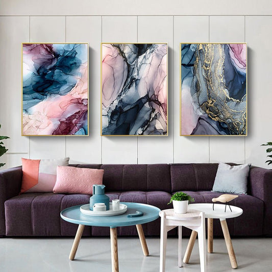 Color Cloud Canvas Poster Modern Abstract Wall Art Painting | Decor Gifts and More