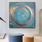 Abstract Blue Gold Canvas Mural Poster | Decor Gifts and More