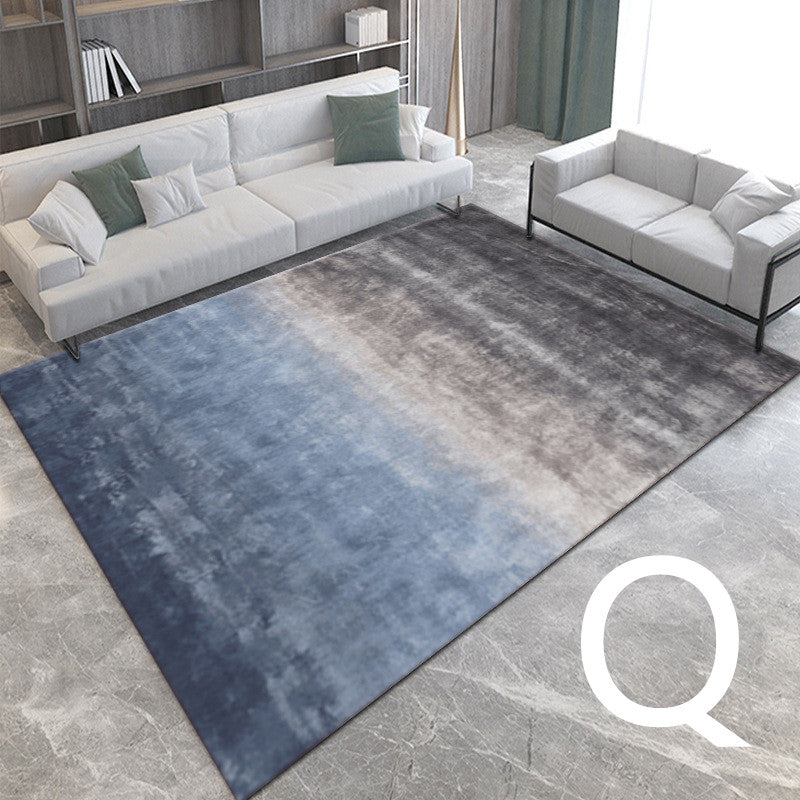 modern blue gray 3d gradient luxury style area rug floor carpet
