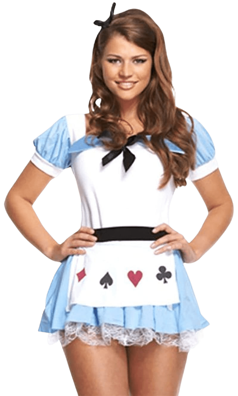 Ladies Adult Cute Storybook Alice Costume Women Fancy Dress One Size | Decor Gifts and More