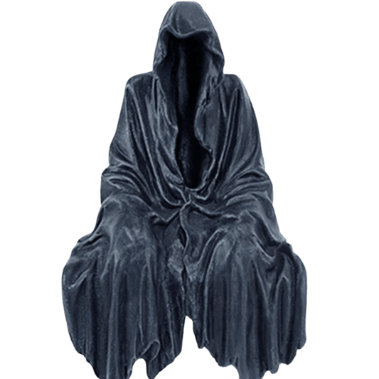 New Reaping Solace Gothic Grim Reaper Sitting Statue - Home Decor Gifts and More