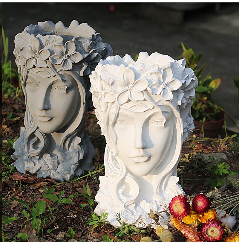 Goddess Figurine Art Resin Plant Flower Pot | Decor Gifts and More