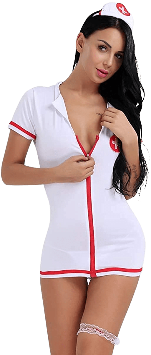 Julianna Nurse Cosplay Naughty Nurse Costume Role Play Uniform Dress Lingerie | Decor Gifts and More