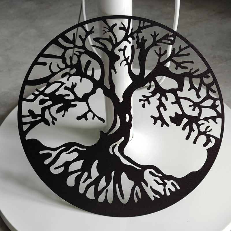 European Style Wrought Iron Life And Wealth Tree Wall-mounted Decoration | Decor Gifts and More