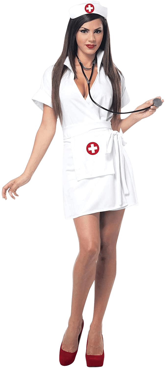 California Costumes Women's Fashion Nurse Costume, White, Large | Decor Gifts and More