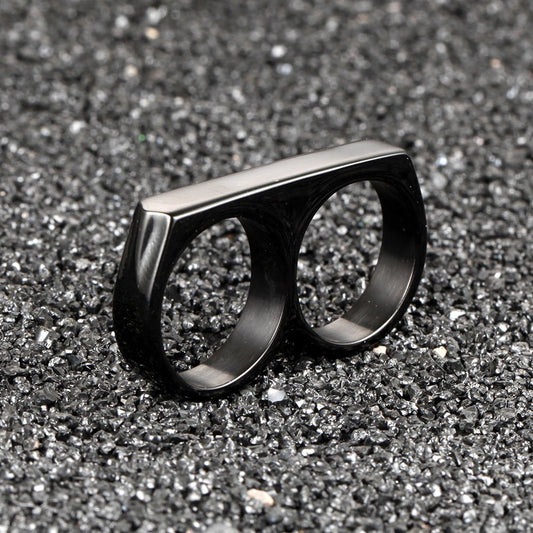 Two-finger Ring Stainless Steel Glasses | Decor Gifts and More