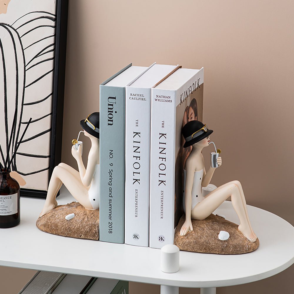 Nordic Ins Style Girl Bookends Decoration Ideas | Decor Gifts and More