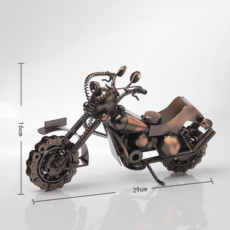 Retro Wrought Iron Motorcycle Model Ornaments | Decor Gifts and More