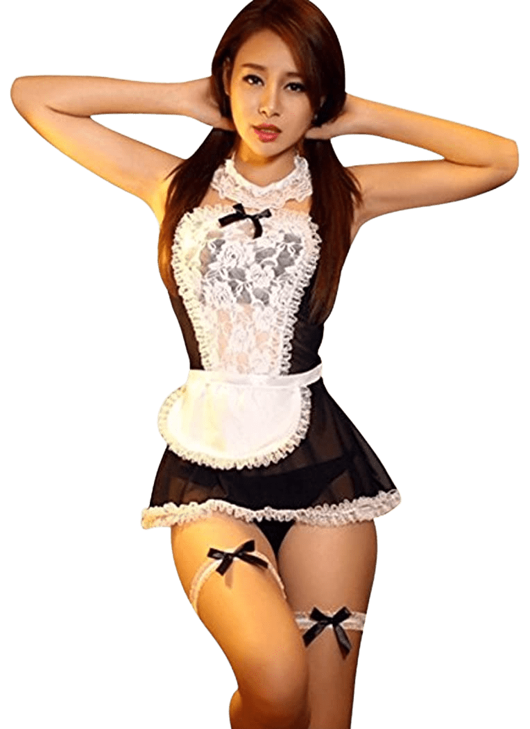 Women Lace French Maid Lingeire Sexy Maid Outfit Cosplay Costume | Decor Gifts and More