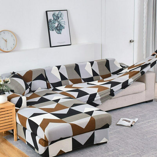 Elastic Sofa Cover Slipcover 1/2/3/4 Seater Sectional Couch Covers Living Room - Home Decor Gifts and More