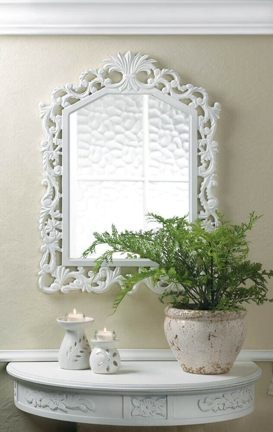 Accent Plus Fleur-de-lis Wall Mirror 849179018771 - Home Decor Gifts and More
