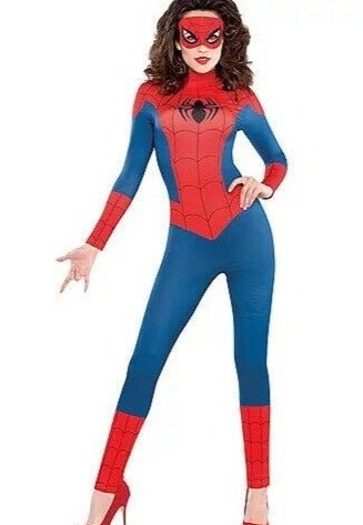 NEW MARVEL Licensed Spiderman Spider-Adult Costume Bodysuit Sexy Size M 6-8 | Decor Gifts and More