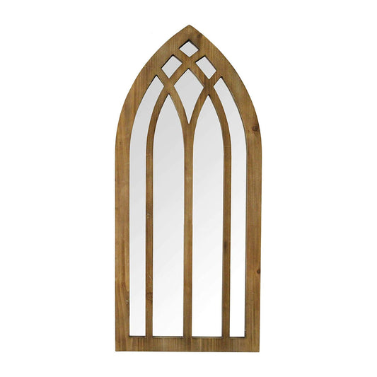 Stratton Home Decor Francis Gothic Cathedral Window Arch Wall Mirror (Open Box) 7477135227269 - Home Decor Gifts and More