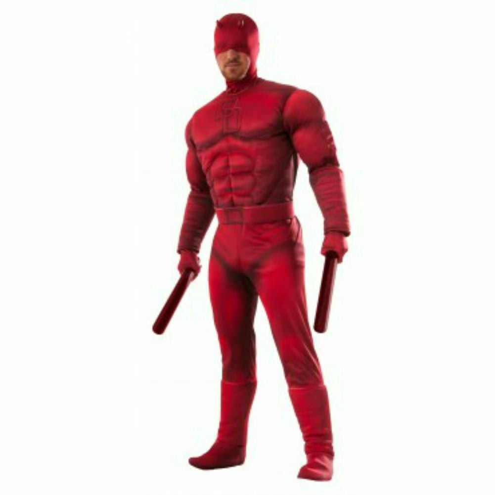 Deluxe Daredevil Costume - Adult XL Dare Devil Marvel Comics Superhero Cosplay 883028089925 | Decor Gifts and More