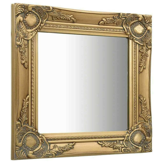 Baroque Style Mirror Wall Small Gold Ornate Antique Look Decor Chic Square - Home Decor Gifts and More
