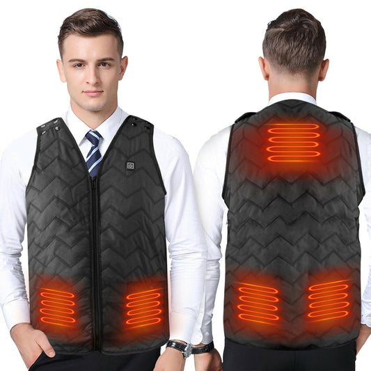 Women Men Electric Heated Quilted Vest USB + Heated Insoles - Home Decor Gifts and More