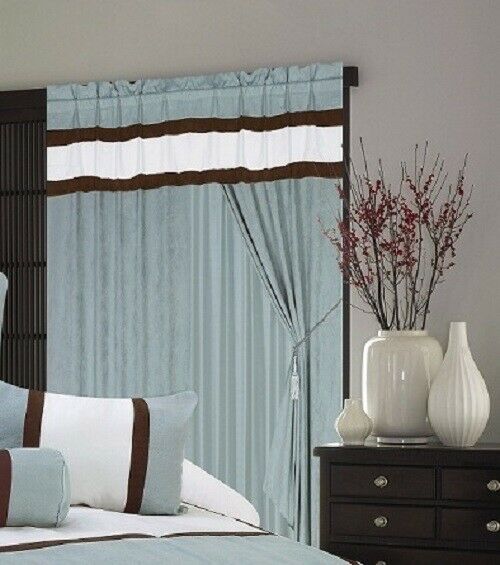 A pair of Window Curtain / Drapes / Panels with sheer lining set 120x84"(WxH) | Decor Gifts and More