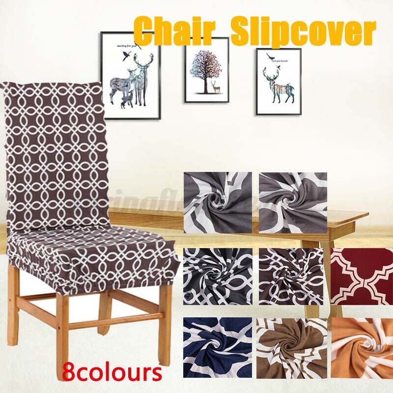 Stretch Elastic Chair Case Seat Cover Slipcover Dining Room Wedding Part - Home Decor Gifts and More