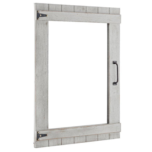FirsTime & Co Decorative Mirror Medium Rectangle Rustic Gray Framed 34 in. H 83934700239 - Home Decor Gifts and More